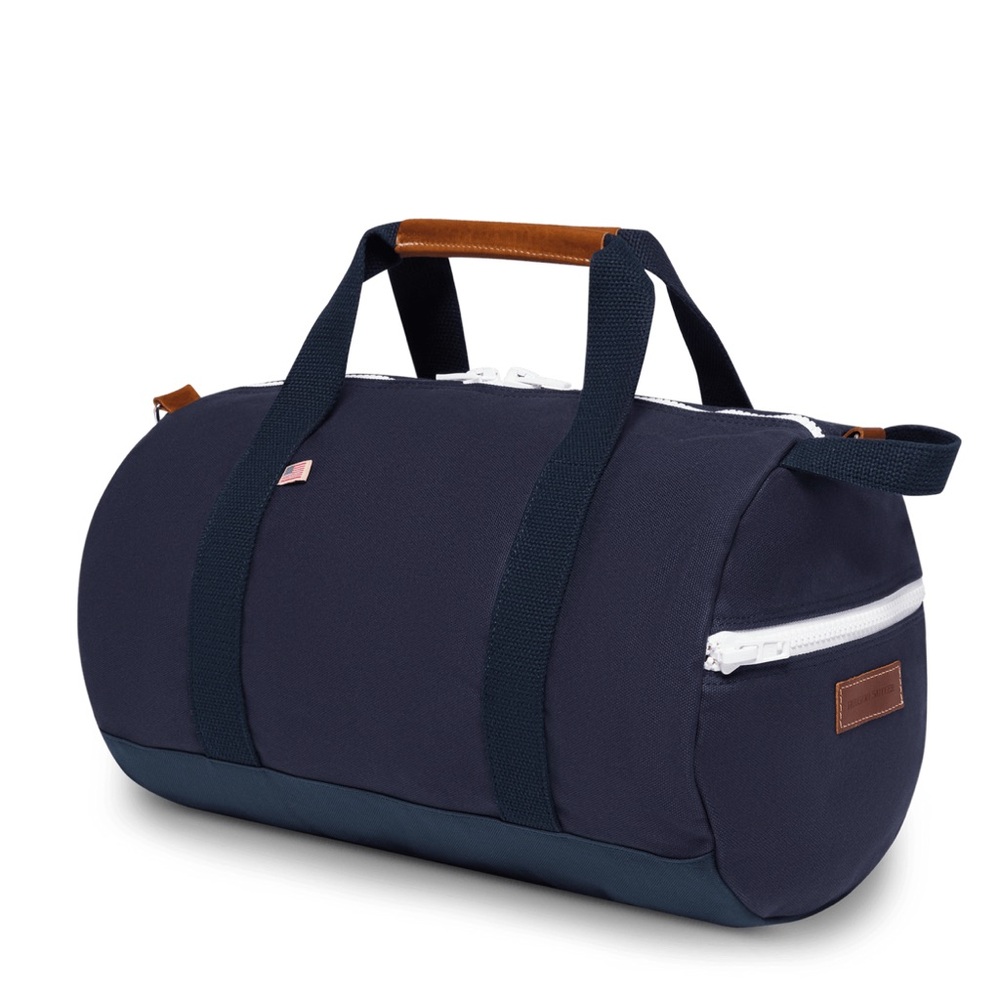 Hudson Sutler Medium Chatham Duffel Bag Navy Embroidered